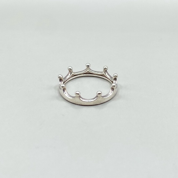 Pandora Sterling Silver Polished Crown Ring - Picture 1 of 7